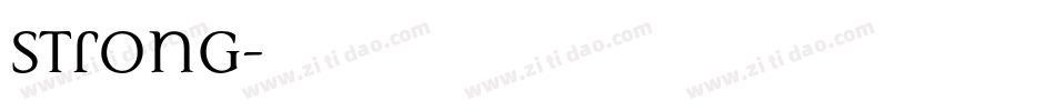 strong字体转换