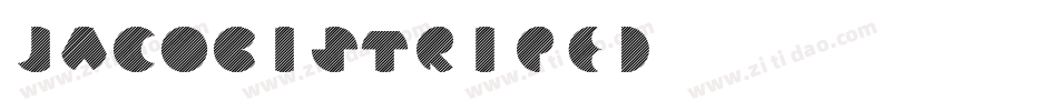 JacobiStriped字体转换