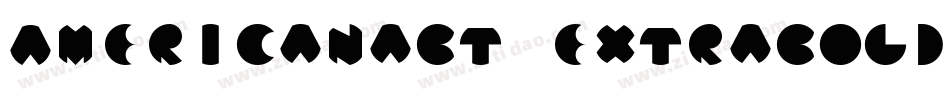 AmericanaBT-ExtraBold字体转换