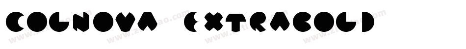 Colnova-ExtraBold字体转换