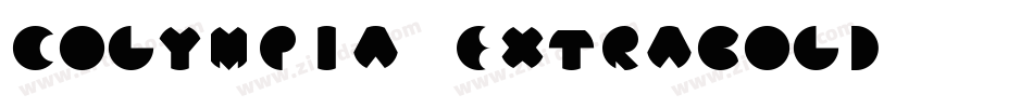 Colympia-ExtraBold字体转换