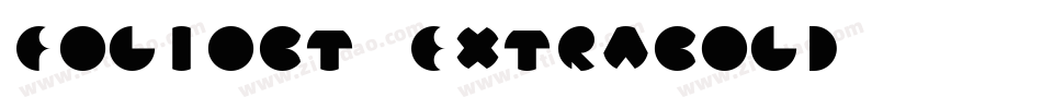 FolioBT-ExtraBold字体转换