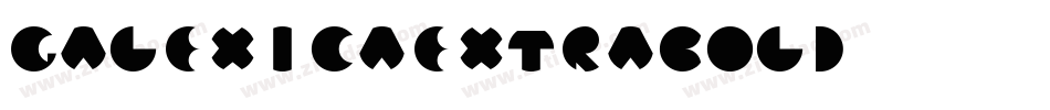 GalexicaExtraBold字体转换