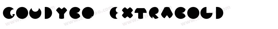 GoudyBQ-ExtraBold字体转换