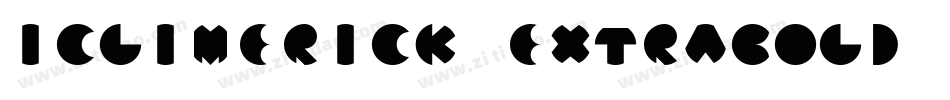 Iclimerick-ExtraBold字体转换