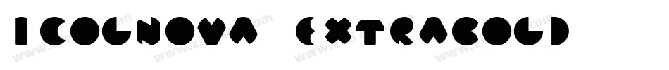 Icolnova-ExtraBold字体转换