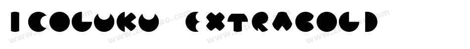 Icoluku-ExtraBold字体转换