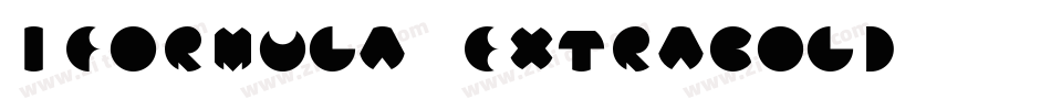 Iformula-ExtraBold字体转换