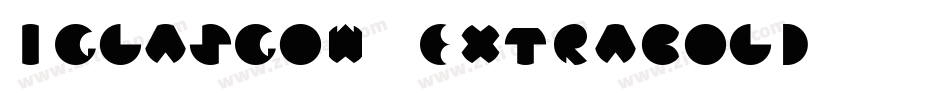 Iglasgow-ExtraBold字体转换
