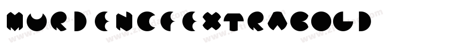 MurdenCFExtraBold字体转换