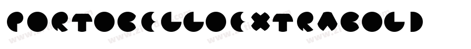 PortobelloExtraBold字体转换