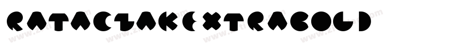RataczakExtraBold字体转换