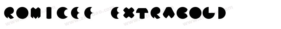 RomicEF-ExtraBold字体转换