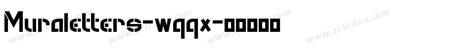 Muraletters-wqqx字体转换