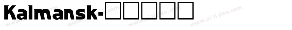 Kalmansk字体转换