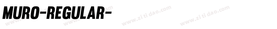 muro-regular字体转换