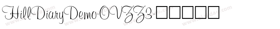 HillDiaryDemo-OVZZ3字体转换