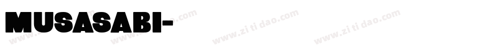 MUSASABI字体转换