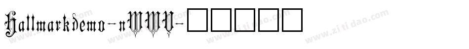 Hallmarkdemo-nWWV字体转换