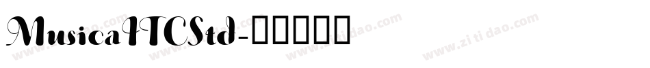 MusicaITCStd字体转换
