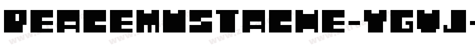 PeaceMustache-YgVj字体转换