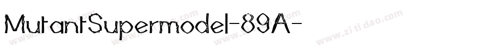 MutantSupermodel-89A字体转换