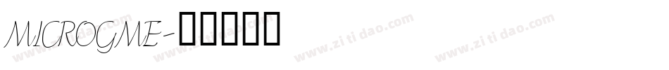 MICROGME字体转换
