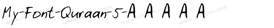My-Font-Quraan-5字体转换