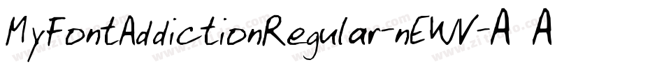 MyFontAddictionRegular-nEWV字体转换