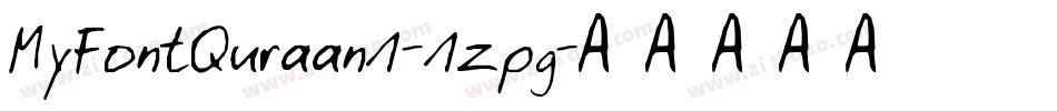 MyFontQuraan1-1zpg字体转换