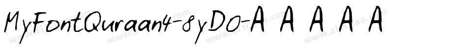 MyFontQuraan4-8yD0字体转换