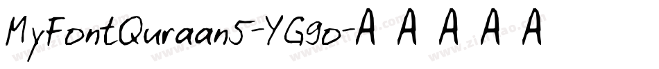 MyFontQuraan5-YG9o字体转换