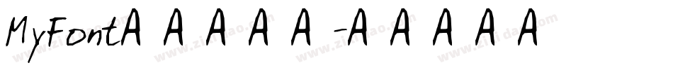 MyFont凌渡哥哥简字体转换