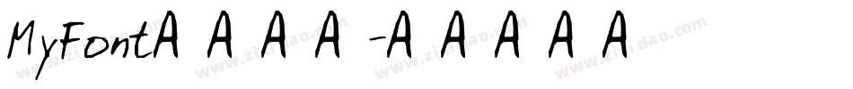 MyFont凌渡猪猪字体转换