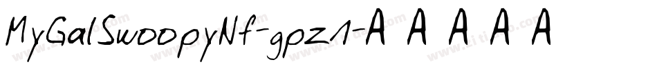 MyGalSwoopyNf-gpz1字体转换