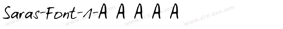 Saras-Font-1字体转换