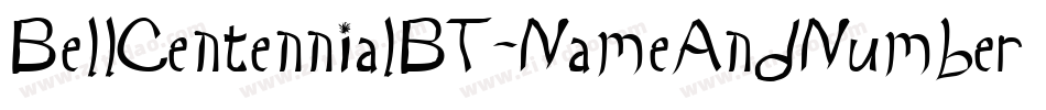BellCentennialBT-NameAndNumber字体转换