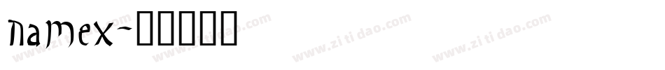 namex字体转换