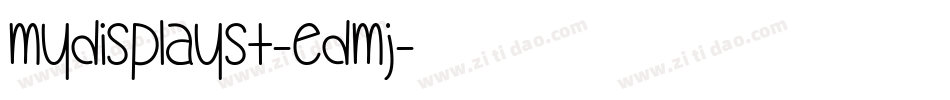MyDisplaySt-EDmj字体转换