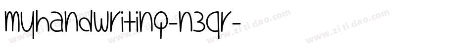 MyHandwriting-n3qR字体转换