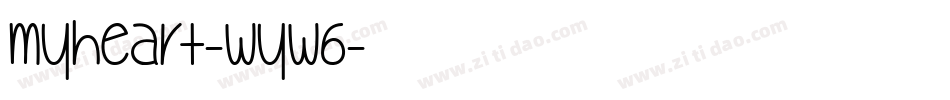 MyHeart-wYW6字体转换