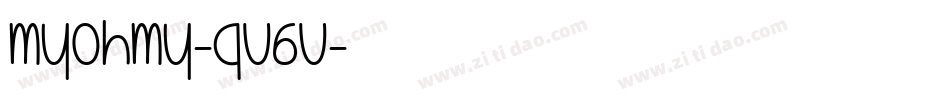 MyOhMy-qV6V字体转换