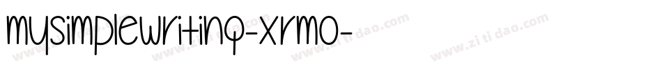 MySimplewriting-xRm0字体转换