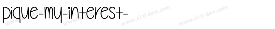 Pique-My-Interest字体转换