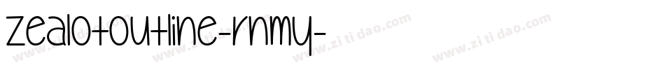 ZealotOutline-rnMy字体转换