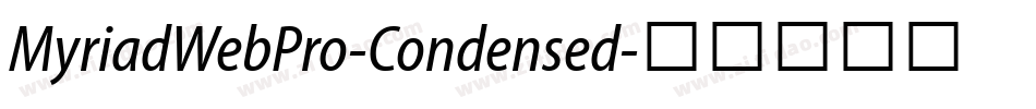 MyriadWebPro-Condensed字体转换