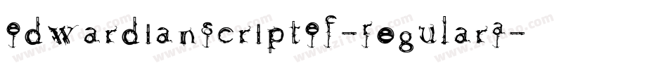 EdwardianScriptEF-RegularA字体转换