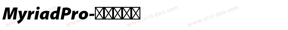 MyriadPro字体转换