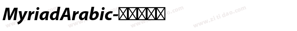 MyriadArabic字体转换