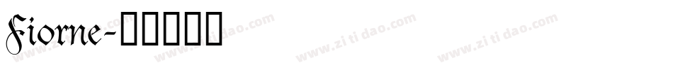 Fiorne字体转换
